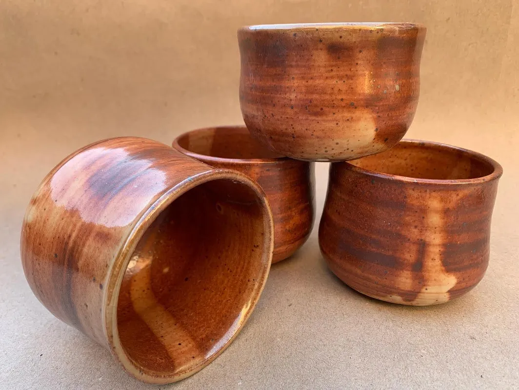 copper colored cup collection
